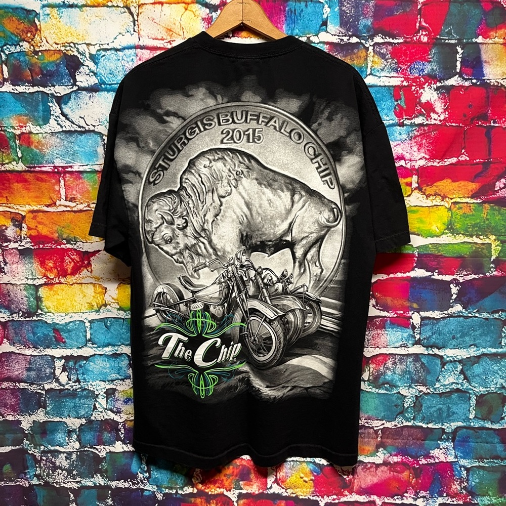 Sturgis Biker T Shirt XL Big Print Buffalo Chip